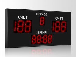 Универсальное табло 1250x600 мм (4 индикатора) ER2 3.0 Кд красный