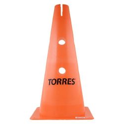 Конус тренировочный TORRES 38см (пластик) с отверстием для штанги Конус тренировочный TORRES 38см (пластик) с отверстием для штанги