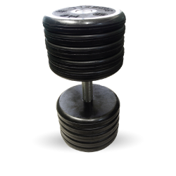 Гантель с вращающейся ручкой КЛАССИК (51-60 кг) MB Barbell MB-FdbEM-B 53 кг