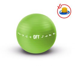 Мяч гимнастический Original FitTools FT-GBPRO-65GN 65 см (с насосом) Мяч гимнастический Original FitTools FT-GBPRO-65GN 65 см (с насосом)