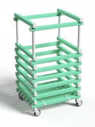 Корзина для хранения акваинвентаря 600х600х1000 мм (без колес)