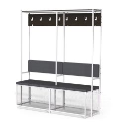 Место хоккеиста (без полукруглой верхушки) 2-х секционный 2000х1160х490 мм