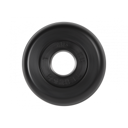 Диск обрезиненный 1кг, d=26мм (черный) MB Barbell MB-PltB26-1