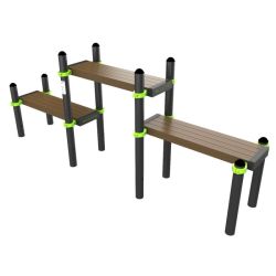 Воркаут Скамейка трехуровневая ZAVODSPORTA W325
