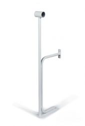 Кронштейн для хореографического (балетного) станка напольный пристенный однорядный (белый)