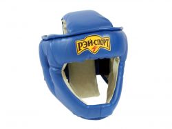 Шлем для единоборств M (кожа) синий