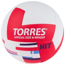 Мяч волейбольный TORRES Hit №5 (ПУ) Мяч волейбольный TORRES Hit №5 (ПУ)