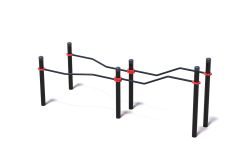 Брусья разноуровневые с возможностью занятий для инвалидов и лиц с ОВЗ 89 мм