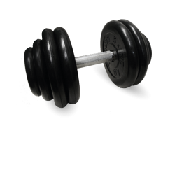Гантель с вращающейся ручкой ПРОФИ (28,5-51 кг) MB Barbell MB-FdbM-B 28,5 кг