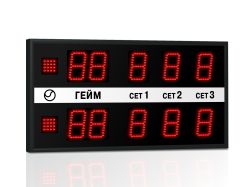 Табло для большого тенниса 750х400 мм R 0.5 Кд