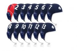 Шапочки для водного поло MADWAVE WATERPOLO SET (13 шт.) синие
