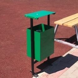 Урна для мусора прямоугольная с навесом