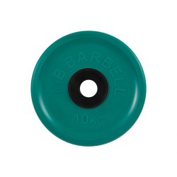 Диск обрезиненный евро-классик 10кг, d=51мм (зеленый) MB Barbell MB-PltCE-10