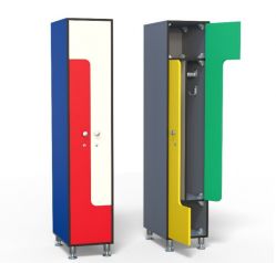 Шкаф для раздевалок HPL ТС 1-14 400х500х1850 мм