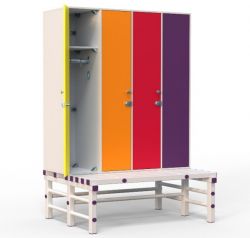 Шкаф для раздевалок ЛДСП ТС 1-29