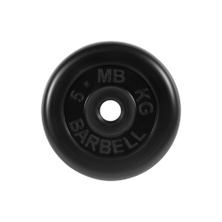 Диск обрезиненный 5кг, d=26мм (черный) MB Barbell MB-PltB26-5
