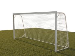 Ворота футбольные 5х2х1,5м алюминиевые (80х80мм), переносные СТП-192