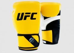 Перчатки боксерские тренировочные для спаринга UFC Pro Fitness Yellow Перчатки боксерские тренировочные для спаринга UFC Pro Fitness Yellow
