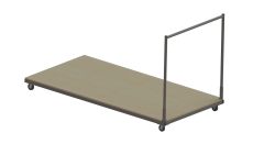 Тележка для перевозки матов "Премиум" (лакированная фанера) СТ-146