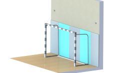 Ворота для мини-футбола/гандбола 3х2х0,6м, разборные (с креплением к стене и противовесом) СТ-464