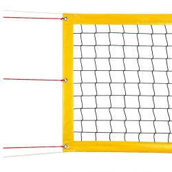 Сетка для пляжн. волейбола 8,5х1 м d=4 мм (обшит с 4-х сторон, желтая)