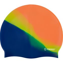 Шапочка для плавания TORRES Flat (силикон) мультиколор Шапочка для плавания TORRES Flat (силикон) мультиколор