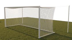 Ворота футбольные юношеские 5х2х1,3м алюминиевые (100х120мм), стационарные СТП-208