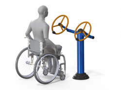 Уличный тренажер для людей с ограниченными возможностями Рули