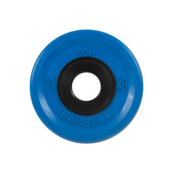 Диск обрезиненный евро-классик 2,5кг, d=51мм (синий) MB Barbell MB-PltCE-2,5