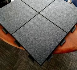 Резиновая плитка Regumond Sportplatten 20 мм ЛХ (1х0,5 м) черный