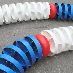 Дорожка разделительная волногасящая d=110 мм на нержавеющем тросе