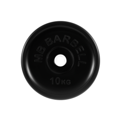 Диск обрезиненный евро-классик 10кг, d=51мм (черный) MB Barbell MB-PltBE-10