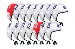 Шапочки для водного поло MADWAVE WATERPOLO SET (15 шт.) белые