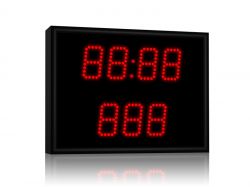 Табло для гиревого спорта 400x300 мм R 0.5 Кд красный (мастер-табло)