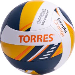 Мяч волейбольный TORRES Simple Orange №5 (ТПУ) Мяч волейбольный TORRES Simple Orange №5 (ТПУ)