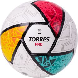 Мяч футбольный TORRES Pro №5 EPU-Microfiber (бело-мультиколор)