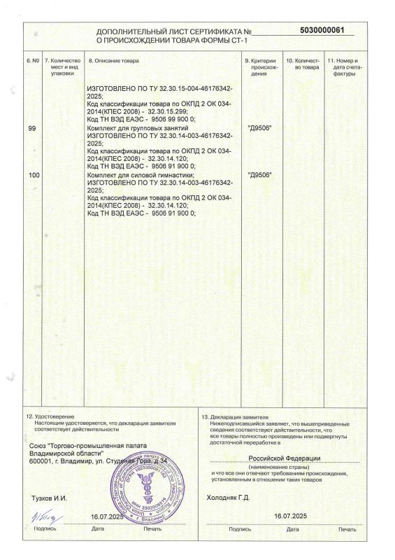 Сертификат о происхождении товара СТ-1 Сертификат о происхождении товара СТ-1
