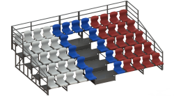 Трибуна сборно-разборная 5-ти рядная на 52 места СТ-145