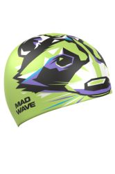 Шапочка для плавания детская MADWAVE RACCOON (силикон) Шапочка для плавания детская MADWAVE RACCOON (силикон)