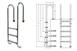 Лестница для бассейнов M (4 ступени)