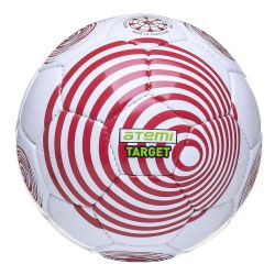 Мяч футбольный ATEMI TARGET №5 (ПВХ) бело-красный Мяч футбольный ATEMI TARGET №5 (ПВХ) бело-красный