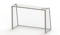 Ворота для мини-футбола/гандбола 3х2х1м, 80х80мм, алюминий/оцинкованная сталь (одноцветные) СТ-463