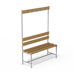 Скамейка с вешалкой для раздевалок (разборная) 1200 мм
