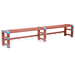 Полка-вешалка 2000х320х350 мм (ПВХ)