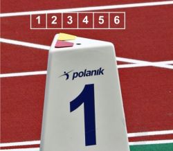 Тумба с номером дорожки и указателем фальстарта POLANIK LM-60 61 см 6 шт.