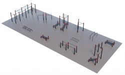 Уличная спортивная площадка Воркаут ТС-4-2 108 мм