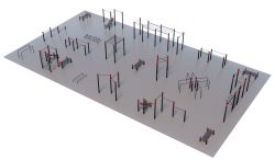 Уличная спортивная площадка Воркаут ТС-4-4