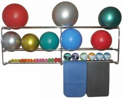 Консоль 3-х уровневая для фитболов, медболов, ковриков и гантелей Консоль 3-х уровневая для фитболов, медболов, ковриков и гантелей