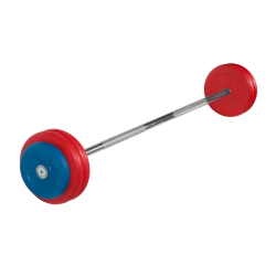 Штанга неразборная 30кг цветная MB Barbell MB-BarMW-C30