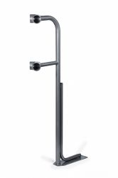 Кронштейн для хореографического (балетного) станка угловой напольный двухрядный "Грация" серебристый